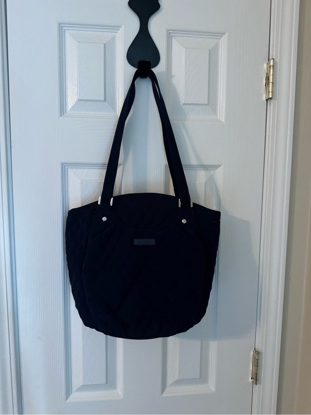 Vera Bradley Navy Quilted Shoulder Bag